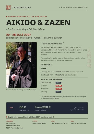Aikido seminar poster