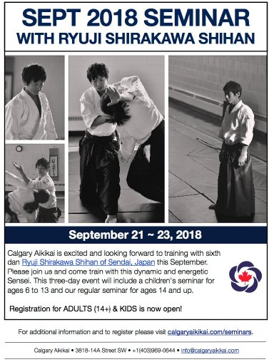 Aikido seminar poster