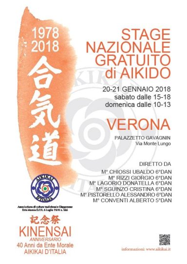 Aikido seminar poster